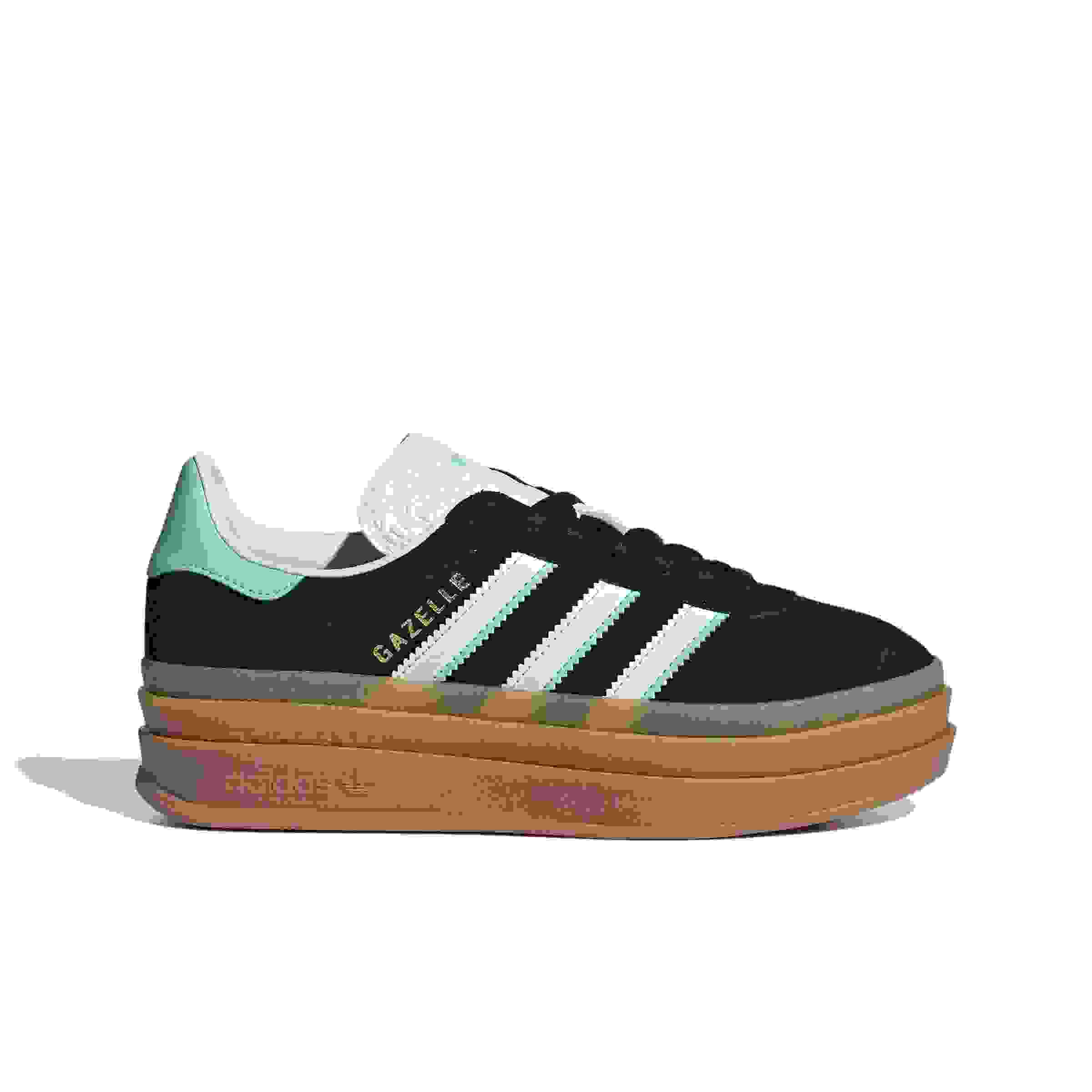 adidas Originals Gazelle Bold Grade School Girls' "Core Black/Ftwr White/Gum 1" Shoe